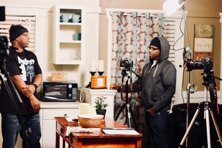 Behind the scenes on a Wynn Film Productions set